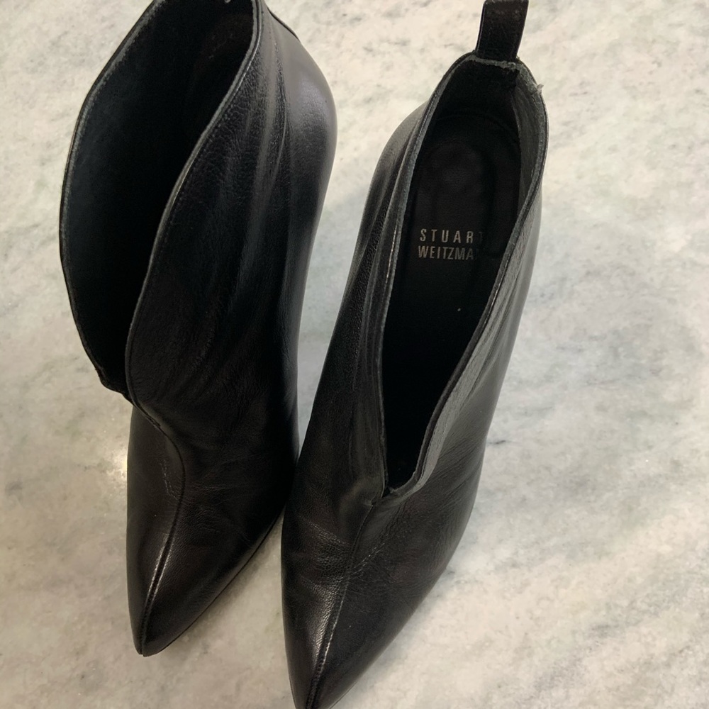 Stuart Weitzman Pointed Toe Booties - Size 10 - image 2